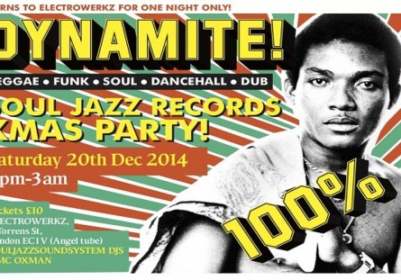 Flyer Souljazz Dynamite Xmas Party