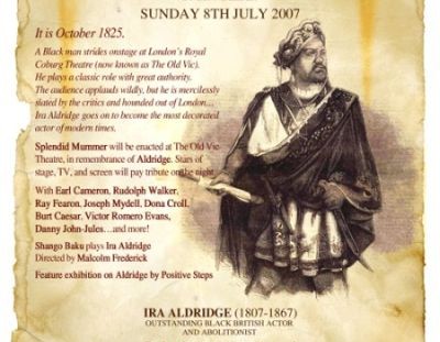 Splendid Mummer Ira Aldridge theatre